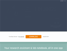 Tablet Screenshot of findingsapp.com